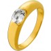 Topas Ring Silber vergoldet nat. weisser Topas 0.80ct.