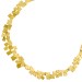 Lapponia Halskette Collier Edelstahl vergoldet mattiert 40+5cm_0