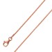Zopfkette Sterling Silber 925 rosé vergoldet 38-70cm Unisex Halskette 