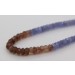 Edelsteinkette Tansanit Granat Andalusit Chromediopsid facettierte Beads
