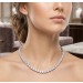 Topas Collier Silber 925 weiße Natur Edelsteine 