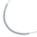 Blautopas Kette Silber 925 Edelstein 42cm 47cm