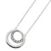 Ankerkette Anhänger Sterling Silber 925 weiße Zirkonia Steine