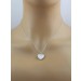 Topas Herzkette Silber 925 weißer Perlmutt 2.3ct weiße Edelsteine