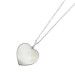 Topas Herzkette Silber 925 weißer Perlmutt 2.3ct weiße Edelsteine