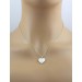 Topas Herzkette Silber vergoldet Perlmutt 2.3ct weiße Edelsteine