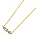 Ankerkette Anhänger Silber 925 vergoldet Natur Diamanten 0.05ct