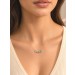 Blautopas Kette Silber 925 vergoldet Natur Sky Bluetopase 2.1ct