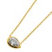 Diamant Kette Silber vergoldet Lab Grown Diamant Tropfen 1.0ct. IGI Zertifikat