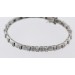 Glieder Armband - Silberarmband poliert mattiert Sterling Silber 925 Zirkonia 1