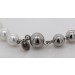 Armband Silber 925 Swarovski Perlen 6mm rhodiniert