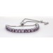 Amethyst Bolo Armband Silber 925 lila Edelsteine 