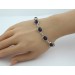 Amethyst Armband Silber 925 lila Edelsteine 25ct