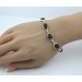 Labradorit Armband Silber 925 grüne Edelsteine 25ct