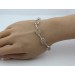 Rosenquarz Armband Silber 925 rosa Edelsteine 27.5ct
