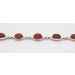 Carneol Armband Silber 925 orange rote Edelsteine 27.5ct