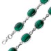 Malachit Armband Silber 925 grüne Edelsteine 30ct