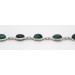 Malachit Armband Silber 925 grüne Edelsteine 30ct