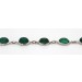 Aventurin Armband Silber 925 grüne Edelsteine 25ct