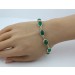 Aventurin Armband Silber 925 grüne Edelsteine 25ct