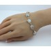 Mondstein Armband Silber 925 Regenbogen Edelsteine 30ct.