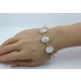 Mondstein Armband Silber 925 Regenbogen Edelsteine 50ct