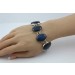 Labradorit Armband Silber 925 blaue Edelsteine 75ct 