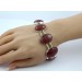 Erdbeerquarz Armband Silber 925 pinke Edelsteine 75ct 