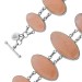 Rosenquarz Armband Silber 925 rosa Edelsteine 100ct
