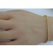 Tennisarmband 3ct Brillant Silber vergoldet Lab Grown Diamanten 