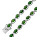Tennisarmband Silber 925 nat Chromdiopsit Edelsteine 7.9-8.8ct
