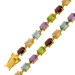 Peridot  Armband Silber vergoldet nat. Amethyste Sky Blue Topase Citrine Granate 