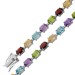 Peridot Armband Silber 925 nat.  Amethyste Sky Blue Topase Citrine Granate