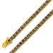 Tansanit Armband Silber vergoldet violette Natur Tansanite 4.5ct