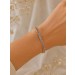 Tansanit Armband Silber vergoldet violette Natur Tansanite 4.5ct
