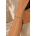 Smaragd Armband Silber vergoldet nat. Smaragde 7.3ct nat. Topase