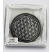 Schungit Untersetzer schwarzer Schungit Edelstein Blume des Lebens Silber