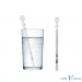 Edelsteinwasser AURA SCHUTZ Amethyst Bergkristall Turmalin Blume des Lebens 