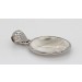 Shivas Auge Anhänger Turban Schnecke 13ct. platiniertes Silber 925