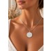 Blume des Lebens Anhänger Silber 925 Perlmutt Einlage 9.50ct.