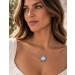 Larimar Anhänger Sonne Silber 925 hellblauer Edelstein 3.0ct.