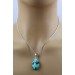 Türkis Anhänger Sterling Silber 925 Türkis Edelstein 15.0ct 