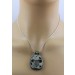 Aventurin Anhänger Silber 925 Katzengold grüner Edelstein 1.14ct  