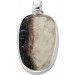 Rutilquarz Anhänger Sterlingsilber 925 weiß schwarzer Edelstein 60ct