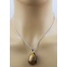 Tigerauge Anhänger Sterlingsilber 925 goldbrauner Edelstein  