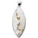 Achat Anhänger Silber 925 weiße Edelstein Druse 45.0ct