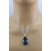 Azurit Edelsteinanhänger Sterlingsilber 925 braun grün blau 70.0ct