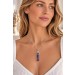 Amethyst Anhänger Silber 925 lila Edelstein Spitze