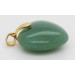 Herz Aventurin Anhänger grüner Edelstein 47.0ct. Silber 925 vergoldet