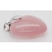 Herz Rosenquarz Anhänger Silber 925 rosa Edelstein 47ct. Liebe
